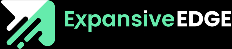 Expansive EDGE logo with mint patch on black